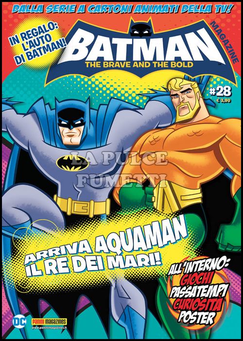 PANINI PLAY #    37 - BATMAN THE BRAVE AND THE BOLD MAGAZINE 28 + BATMOBILE